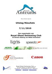 Java Printing - Uitslag - Royal Ghent Swimming Club