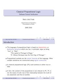 Classical Propositional Logic Introduction - Departamento de ...