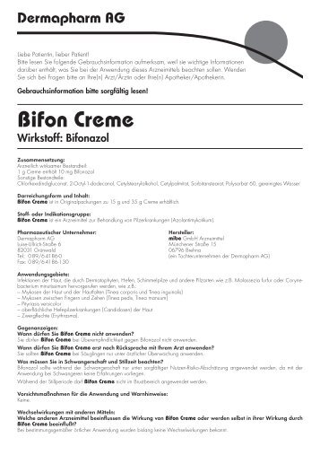 Bifon Creme - Dermapharm AG