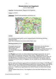 Klostersteine bei Hagelloch - Denksteine im Naturpark Schoenbuch