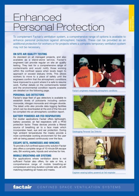 Confined Space Ventilation Brochure - Factair