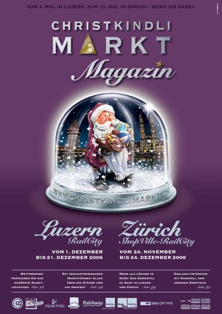 zum 4. mal in luzern, zum 13. mal in zürich - Christkindlimarkt