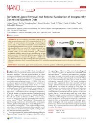 Surfactant Ligand Removal and Rational ... - Robinson Group