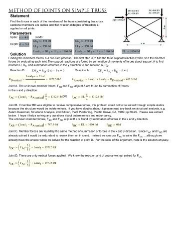 Mathcad - Simple Truss ARE.xmcd - Avant-Garde Engineering