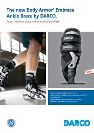 The new Body  ArmorÃ‚Â® Embrace Ankle Brace by DARCO.