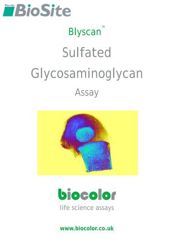 Blyscan SULFATED GLYCOSAMINOGLYCANS ... - Nordic Biosite