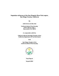 Vegetation alliances of the San Dieguito River Park - California ...