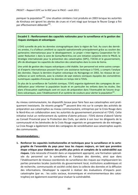 République Démocratique du Congo - UNEP