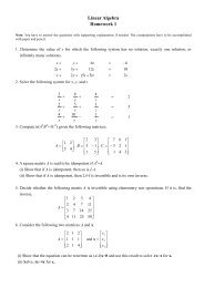 Linear Algebra Homework 1