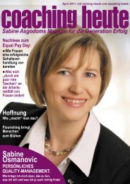 Sabine Osmanovic - Coaching heute