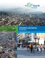 Air Quality in Latin America: An Overview - Clean Air Institute