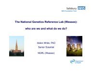 The National Genetics Reference Lab (Wessex): who are we and ...