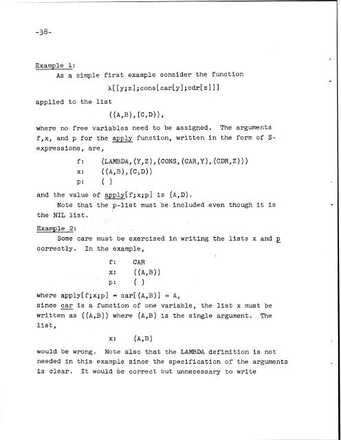 LISP I Programmer's Manual - Software Preservation Group