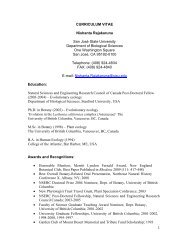 CURRICULUM VITAE Nishanta Rajakaruna - Biological Sciences ...