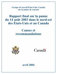 Rapport final sur la panne du 14 aoÃ»t 2003 dans ... - Centre for Energy