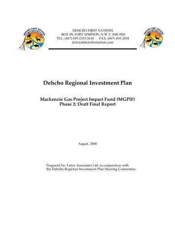 Draft Final DehchoRIP Report - Dehcho First Nations