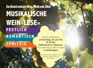 MUSIKALISCHE WEINÂ»LESEÂ« - ev-kirche-schoeckingen.de