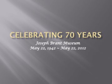 Celebrating 70 Years (12.7 MB) - Museums of Burlington