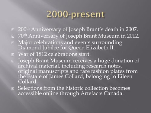 Celebrating 70 Years (12.7 MB) - Museums of Burlington