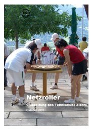 Ausgabe Oktober 2007 (PDF-Datei) - Tennisclub Zizers