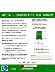 RF & Microwave Air cOILS - TECT Electronics