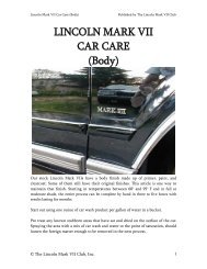 trip minder (message center) self test - The Lincoln Mark VII Club