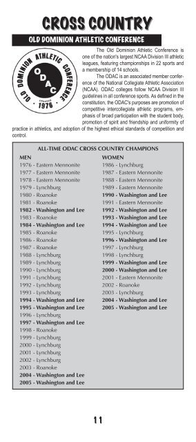2006 Media Guide - Washington & Lee - Washington and Lee ...