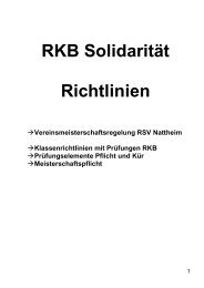 RKB Solidarität Richtlinien - RSV Nattheim