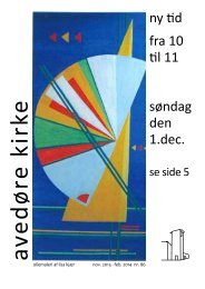 ny tid fra 10 til 11 søndag den 1.dec. - Avedøre-Kirke