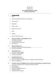 Company Questionnaire - Singapore Institute of Directors