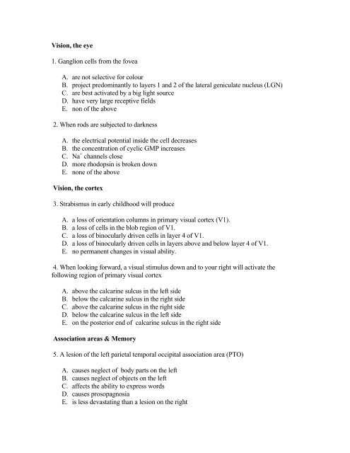 True or False Questions - Sinoe medical homepage.