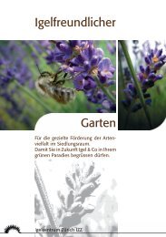 Igelfreundlicher Garten-2def.indd - Igelzentrum Zürich