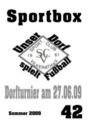Sportbox Nr. 42.indd - SC Vilkerath 1961 eV