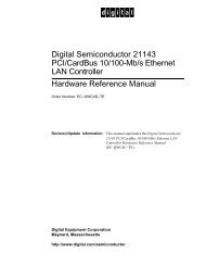 Digital Semiconductor 21143 PCI/CardBus 10/100-Mb ... - RPMfind.net