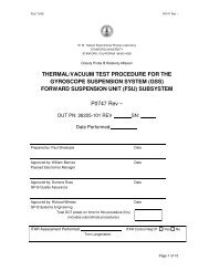 Thermal/Vacuum Test Procedure For The Gyroscope Suspension ...