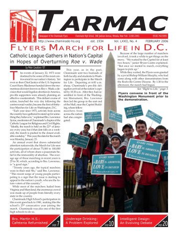 FLYERS MARCH FOR LIFE IN - Chaminade High School