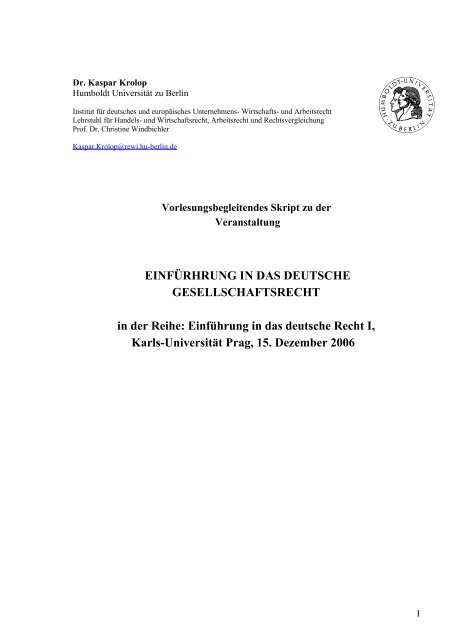 Das Skript Zur Veranstaltung Vom 09 11 2007 Finden Sie Hier