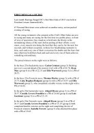 First Mini Gala report 2013.pdf - Hastings Seagull Swimming Club