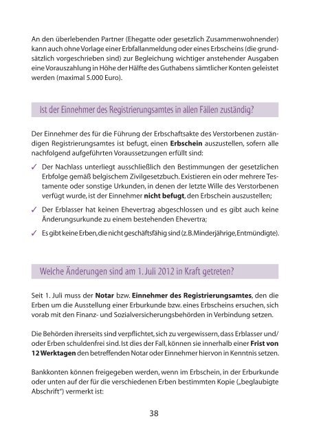 Leitfaden für Schenkungen und Nachlässe (nur PDF)