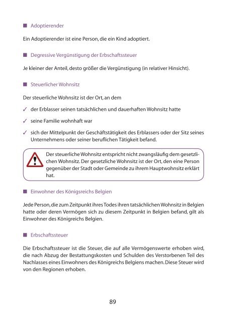 Leitfaden für Schenkungen und Nachlässe (nur PDF)