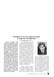 Inteligencia en los negocios igual a negocios inteligentes