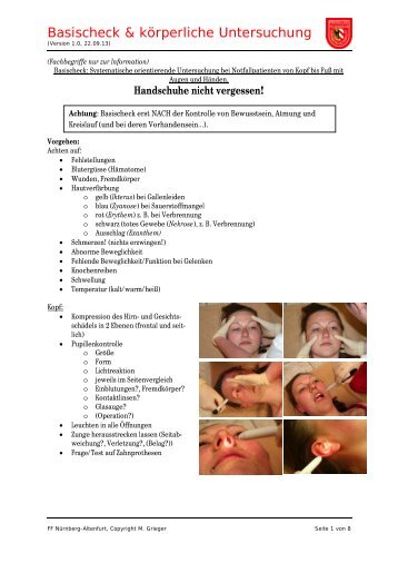 Basischeck & körperliche Untersuchung