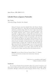 Lafcadio Hearn as Japanese Nationalist