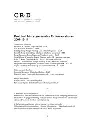 Protokoll frÃ¥n styrelsemÃ¶te D&R, 2007-12-11, KTH - Designfakulteten