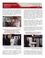 Embassy of Latvia newsletter - Summer 2011