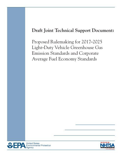 Draft Joint Technical Support Document - US Environmental ...