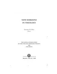 NEW HORIZONS IN THEOLOGY - Orbis Books