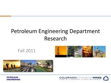 Researchers - petroleum engineering colorado school of mines