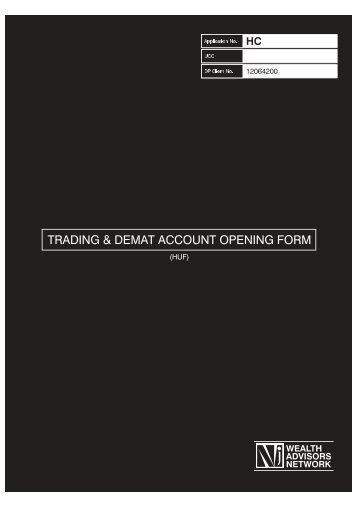 TRADING & DEMAT ACCOUNT OPENING FORM - NJ PMS