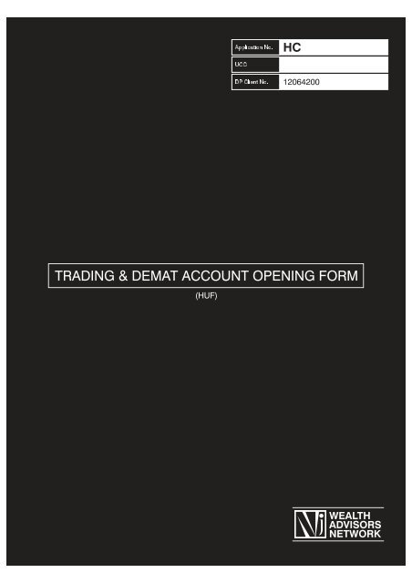 TRADING & DEMAT ACCOUNT OPENING FORM - NJ PMS